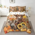 thumbnail image 2 of Manfei Farm Highland Cattle 7-Piece Bedding Comforter Set,Rustic Sunflower Pumpkin King Bedding Sets,Old Barn Door Bed Sheets For Kids,Super Cozy Room Decor Reversible, 2 of 8