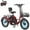 Wine Red, variant on MOONCOOL Foldable Electric Tricycle for Adults, 500W(Peak 1000W) Motor 48V 20Ah Battery, 20" Fat Tire Three Wheel Electric Bicycle