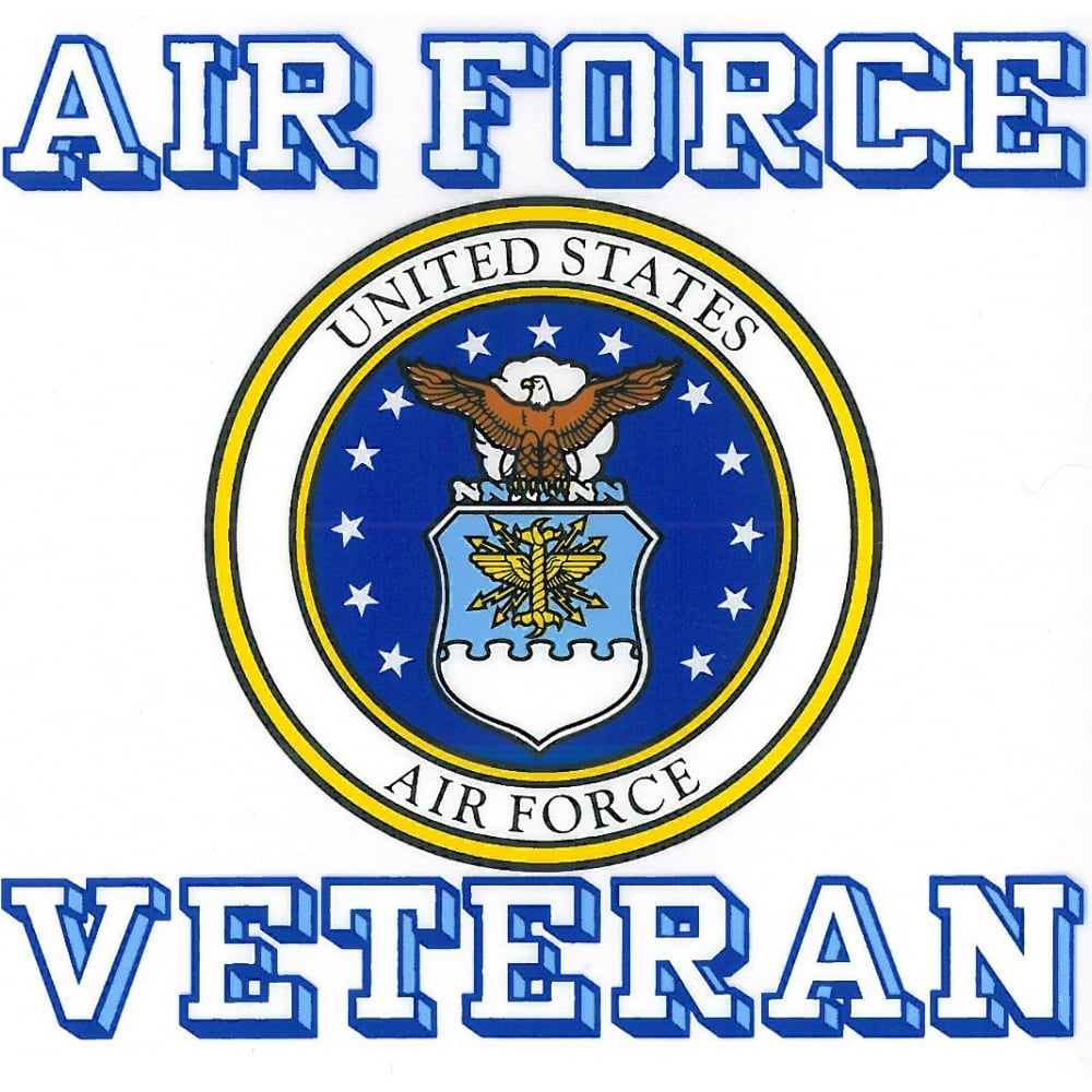 Us Air Force Veteran With Usaf Seal Car Decal