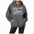 thumbnail image 1 of WEAIXIMIUNG Chandails en Molleton pour Femmes, Tendance Automne et Hiver, Imprimé Lettre, Manches Longues, 1 of 3