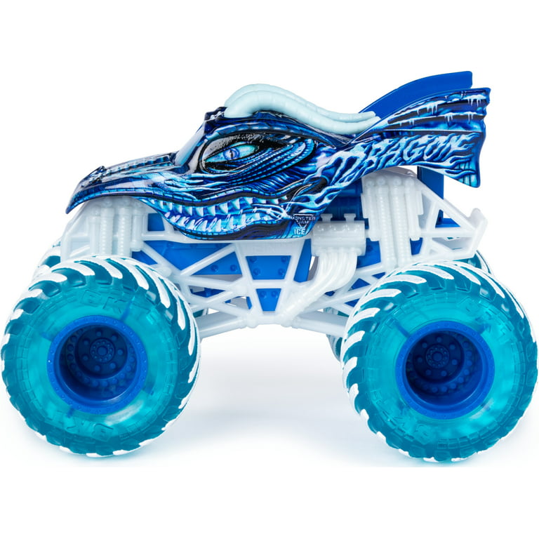  Monster Jam 2021 Target Exclusive Breaking World Records Series  1:64 Scale Diecast Monster Truck with Flag: Megalodon : Toys & Games
