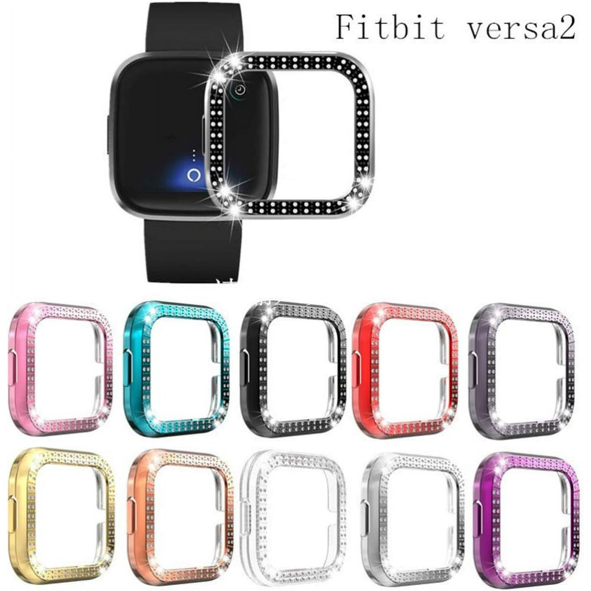 LAICAIW Protector Case Compatible for Fitbit Versa 2 Bling Crystal Rhinestone Protective Frame for Fitbit Versa 2 Smartwatch Walmart