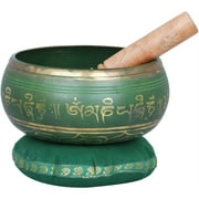 Singing Bowl Engraved with Tibetan Buddhist Mantras