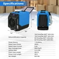 thumbnail image 3 of Costway 190 PPD Commercial Dehumidifier Rotational Molded Industrial Dehumidifier with Pump Blue, 3 of 9