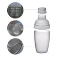 thumbnail image 3 of Resin Bar Cocktail Shaker with Scale Iced Coffee Maker Barware 350ml-1L - 700ml, 3 of 8