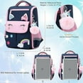 thumbnail image 6 of 3 Cute Backpacks with Lunch Bags Unicorn Backpacks Vacation Travel Women's Backpacks College Students Backpacks, 6 of 7