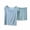 Blue, variant on Kaemgyyd Womens Pajama Set Scalloped Hem Outfits Cap Sleeve Top with Elastic Waisted Shorts Pj Sleepwear Lounge Sets(Yellow,X-Large)