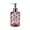🔥 Pink_Base#809, variant on Glass Soap Dispenser 350ml Rhombus Textured Press Pump | Thick Colored Glass Shampoo Shower Gel Bottle | Durable Refillable Bathroom Kitchen Countertop Organizer, Multiple Colors Available