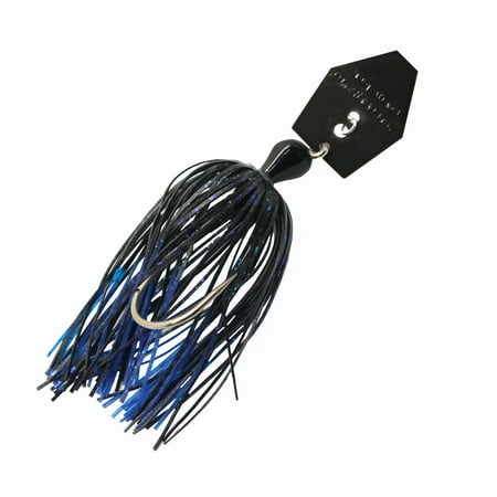 UPC: 0879044008996 | Z-Man Chatterbait Original 1/4oz Blue Back/Nickel Blade