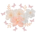 thumbnail image 1 of Paper Flower Decorations 1Set Pink for Wall Home Decor with High-Class Materials, 1 of 4