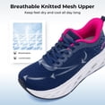 thumbnail image 6 of Artlea Wide Toe Box Walking Shoes for Women Arch Support Sneakers Plantar Fasciitis Orthotic Tennis Shoes for Foot Pain Relief, US Size 10, 6 of 8