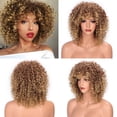 thumbnail image 2 of Peluca de pelo corto y rizado europea y americana Mujer negra africana, 2 of 5