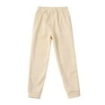 thumbnail image 4 of SonxaHe Toddler Boy' Pants Elastic Waist Solid Jogger Pants Children Warm Athletic Casual Sweatpants Beige,Sized 3-4, 4 of 7