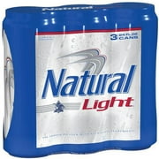 Natural Light Beer, 24 fl oz, 3-Pack