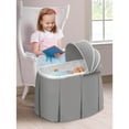 thumbnail image 3 of Badger Basket Rocking Doll Bassinet with Storage Basket for 20 inch Dolls - White/Gray, 3 of 7
