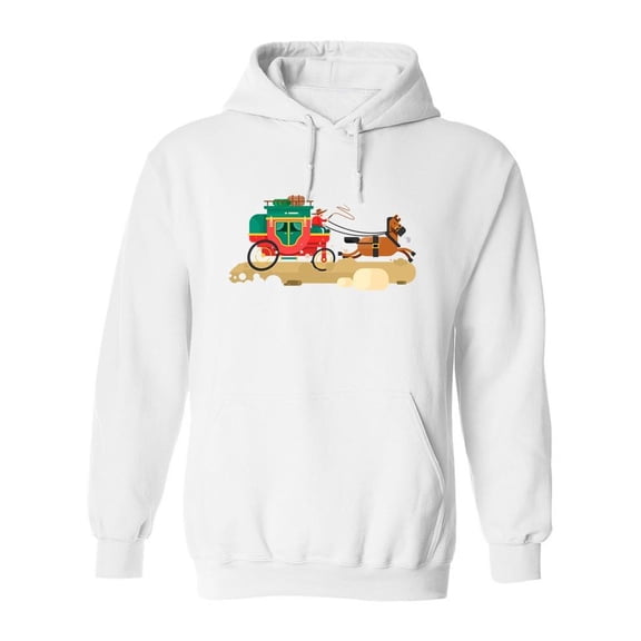 Vintage Carriage Hoodie Men -Image by Shutterstock, Male Medium