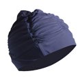 thumbnail image 1 of Soidarity Gorro de piscina transpirable, gorro elástico y cómodo, gorro de natación elástico a la moda Traje de baño Azul marino, 1 of 6