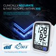 thumbnail image 3 of Tensiómetro de brazo, brazalete de 23 a 43 cm, apto para brazos medianos y grandes, kit digital automático y preciso para uso doméstico, monitor de presión arterial con modo para 2 usuarios, 4 pilas a, 3 of 5