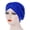 Blue, variant on Turbans for Women Women India Hat Muslim Solid One Tail Chemo Beanie Scarf Turban Warm Wrap Cap Turban Head Wraps