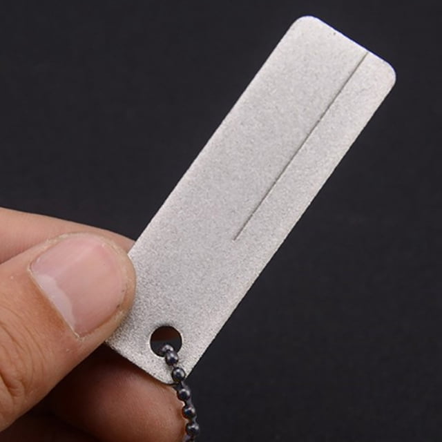Mini Sharpening Stone Ceramic Whetstone Portable Multi Function Sharpener Tool for Camping Fishing
