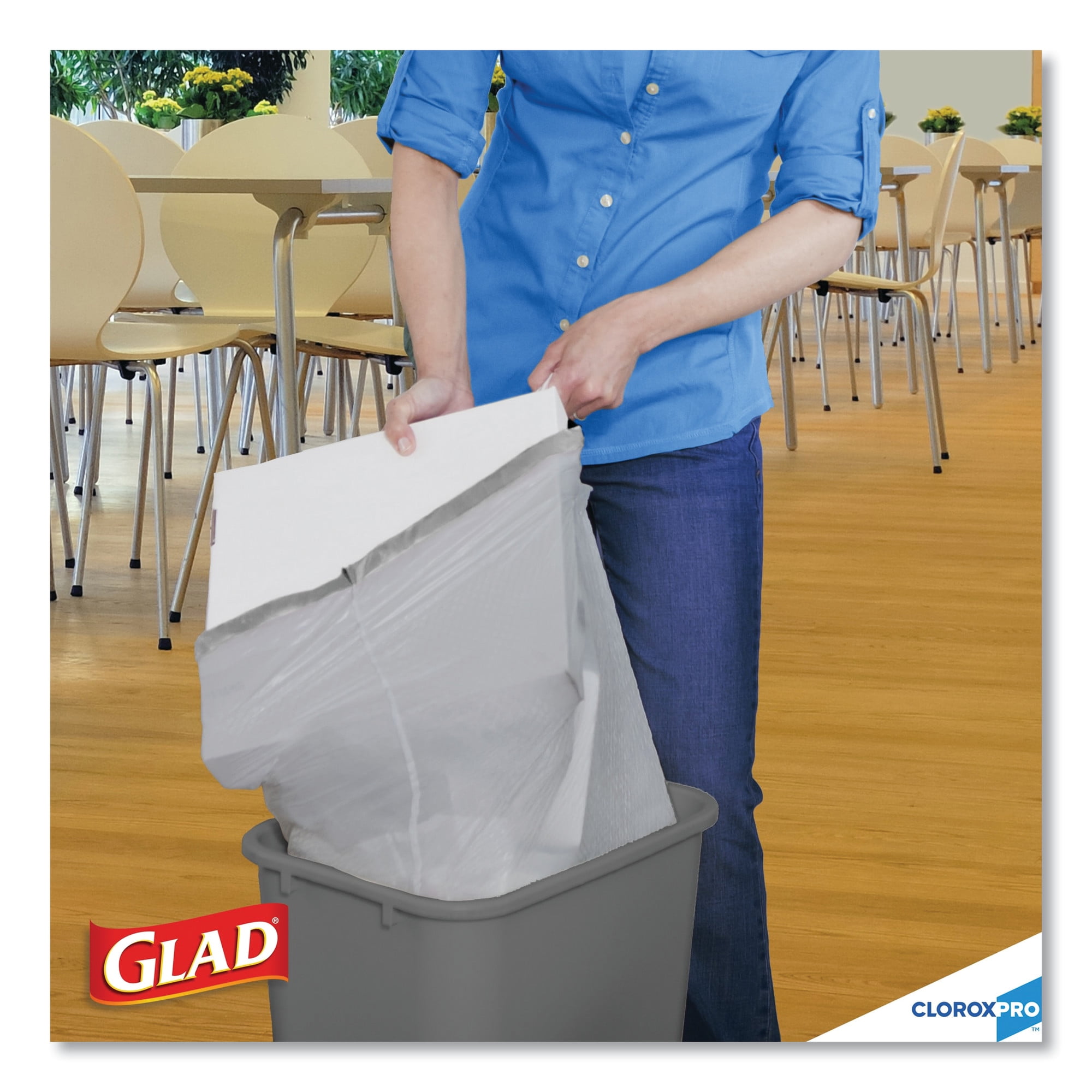Clorox Glad Tall Drawstring Trash Bags 13 Gallon, 100 Count, White 4 / –