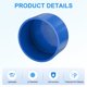 thumbnail image 2 of Tapa de extremo de tubo de 4 piezas, tapón de tubo de grado de muebles de 3 pulgadas para estante de jardín DIY [Azul], 2 of 6