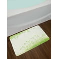 thumbnail image 2 of Forest Bath Mat, Fresh Foliage Design with Pastel Colored Leaves Botanic Environment Eco Purity Image, Non-Slip Plush Mat Bathroom Kitchen Laundry Room Decor, 29.5 X 17.5 Inches, Soft Green, Ambesonne, 2 of 2
