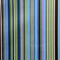 Decora Furnishings Luxurious Velvet Digitally Printed Striped Fabric, 54-Inch by The Yard, Blue