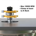 thumbnail image 5 of 2Pcs 6Mm Shank Joint Assembly Router Bit Set Tongue & Groove T-Slot Milling Cutter for Woodwork Cutt, 5 of 5