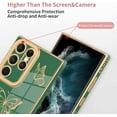 thumbnail image 3 of Designed for Samsung Galaxy S23 Ultra 5G Case Cute Butterflies Design for Women Girls,Luxury Plating Bumper Camera Lens Protection Cover for Galaxy S23 Ultra 5G -Green, 3 of 14