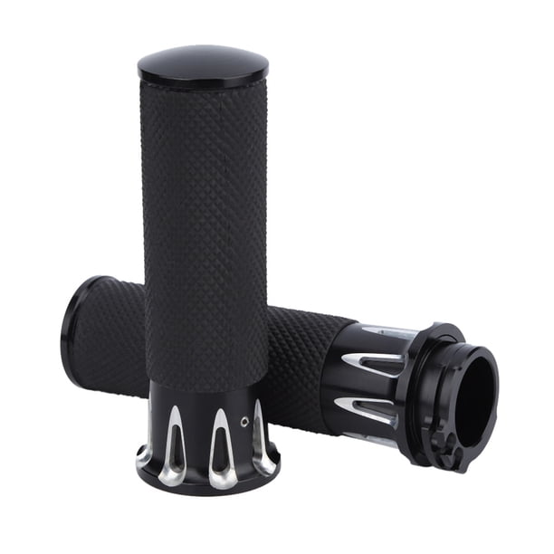 M Buder 1 Pulgada / 2.54 cm Cubierta Universal para Manillar de Motocicleta Agarre de Mano de Goma Antideslizante Negro Accesorios de Modificación Duraderos