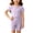 Purple, variant on Juorvia Girls Summer Outfits 2pc Toddler Knitted Ribbed Classic Fitted Crew Neck T-Shirts High Waist Shorts(18-19 Months,Yellow)