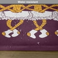 thumbnail image 6 of Ambesonne Animal Place Mats Set of 4, Dancing Ballerina Words, Standard Size, Maroon and Marigold, 6 of 6