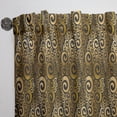 thumbnail image 3 of Designart 'Black and Gold Swirl I' Mid-Century Modern Curtain Panel, 3 of 5