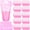 Pink, variant on 100 Drink Pouches With Straws 17oz Reclosable Juice Hand-held Translucent Leakproof Zipper Plastic Bags For Cocktail Smoothies Slushies Party Drinks(multicolor)