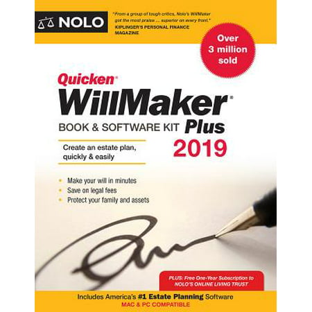 Quicken Willmaker Plus 2019 Edition : Book & Software