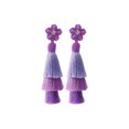 thumbnail image 3 of Yoyauz Women's Tassel Earrings Pendants, Colorful Layered Pendant Earrings Bohemian Long Tassels Handmade Wool Thread Earrings For Girly Gifts, 3 of 7