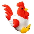 thumbnail image 4 of Plush Chicken Toy, Soft Stuffed Animal, Lifelike Sitting Chicken Cushion for Kids and Adults, Tear-Resistant PP Cotton Filled, Multi-Use Lumbar Pillow and Home Decor, 4 of 6