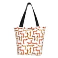 thumbnail image 1 of Fotbe Dachshund Dog Bolsa de Playa con Estampado, Bolsa de Hombro, Bolsa de Mano Espaciosa, Bolsa de Viaje Ligera, Bolsa de Compras Versátil, 1 of 6