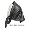 thumbnail image 3 of Yokua Soft Faux Leather Triangle Scarf Womens Headscarf Covering Headwraps Bandana, 3 of 6