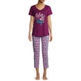 thumbnail image 5 of Secret Treasures Short Sleeve Top and Capris Sleep Set (Women's and Women's Plus), 5 of 7