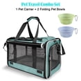 thumbnail image 4 of Soft-Sided Pet Carrier for Large Cats & Small Dogs, Airline Approved, Collapsible Portable Travel Carrier, Breathable Durable Privacy Pet Bag, Multiple Colors Cat Accessories, 4 of 34