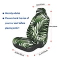 thumbnail image 3 of Daiia Tropical Palm Leaves1 Printed Car Seat Cover - Waterproof & Sweatproof - Universal Fit, Machine Washable, Non-Slip - Seat Protector for Car, Truck, SUV, Van (1 Pack), 3 of 5