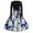 #01Dark Blue, variant on Long Sleeve Dresses for Women Fall Crew Neck Party Hem Dress Casual Vintage Halloween Printed Swing Dress Blue XL