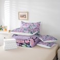 thumbnail image 5 of YST Ensemble de Douillette 7 Pcs pour Lit Simple, Ensemble de Literie Butterfly Violet avec Draps, Déco pour Enfants, Lit Simple, 5 of 5