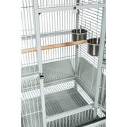 Prevue Pet Products Select Wrought Iron Parrot Bird Cage 24x20x60, Pewter