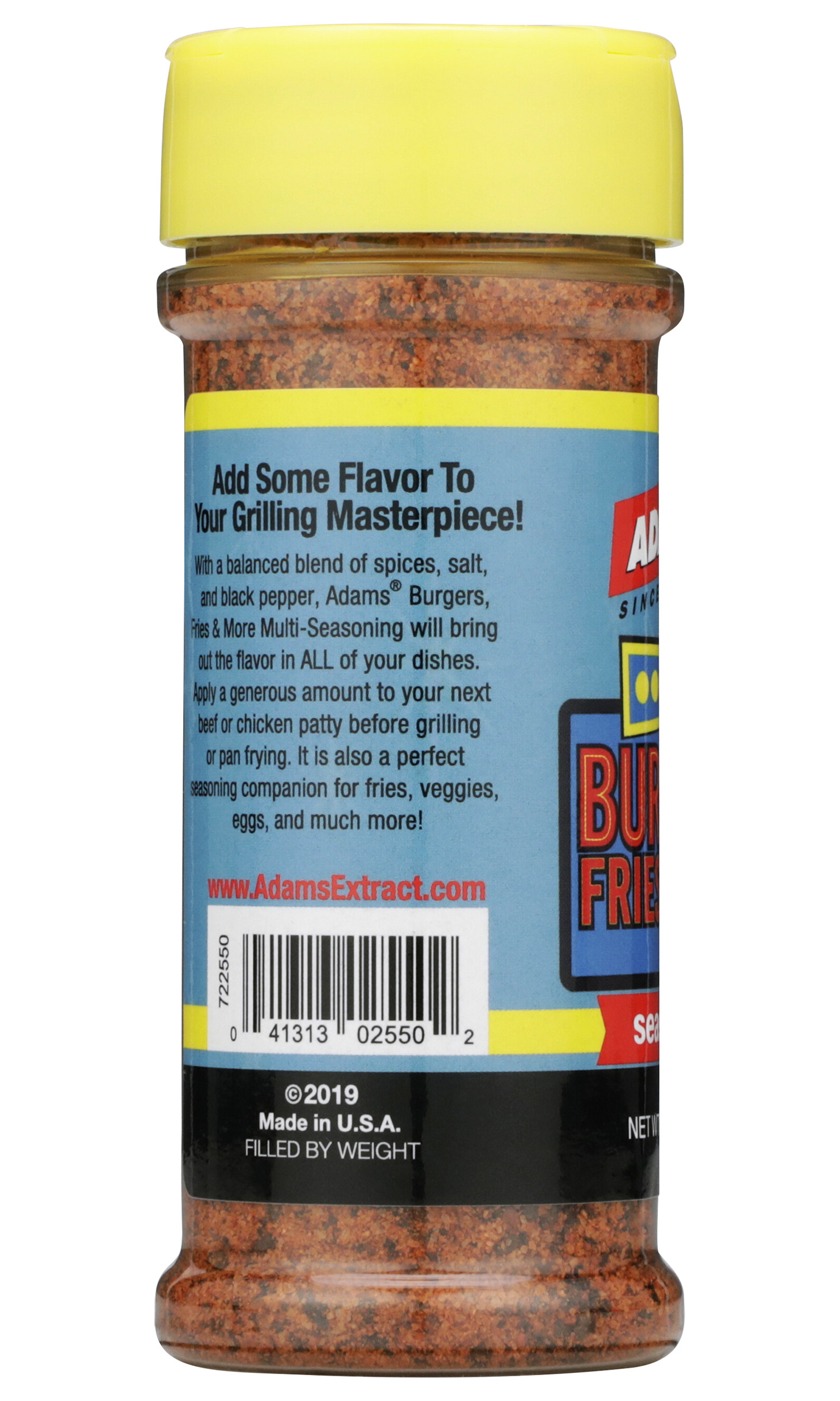 (3 pack) Adams Burgers, Fries & More Multi-Seasoning, 5.54 oz