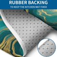 thumbnail image 4 of Teal Marble Gold Wave Pattern Bathroom Rugs Sets 3 Piece,Toilet Cover Set,Absorbent Non Slip Bathroom Mats Sets with U-Shaped Contour Rug Toilet Rug Set, 4 of 5