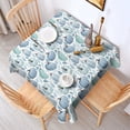 thumbnail image 2 of Fall Pumpkins Leaves Pattern Square Tablecloth,Waterproof Square Table Cover,Wipeable Spillproof Washable Table Cover for Home Kitchen Party Decor 42"X42"(107x107cm), 2 of 6