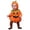 orange, black, variant on Infant Baby Boy Girl Hooded Zipper Romper With Orange Black Striped Footed Pants, Autumn Holiday Halloween Matching Outfit